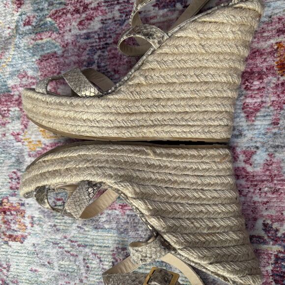 Jimmy Choo Python Platform Espadrille Sandals - Picture 9 of 10
